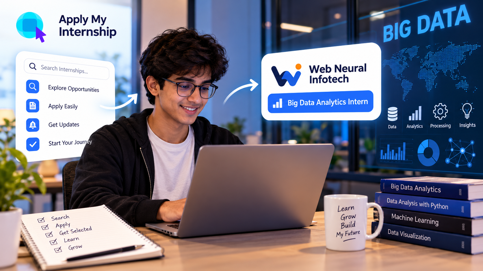 How Apply My Internship Helped Me Secure My First Internship at Web Neural Infotech