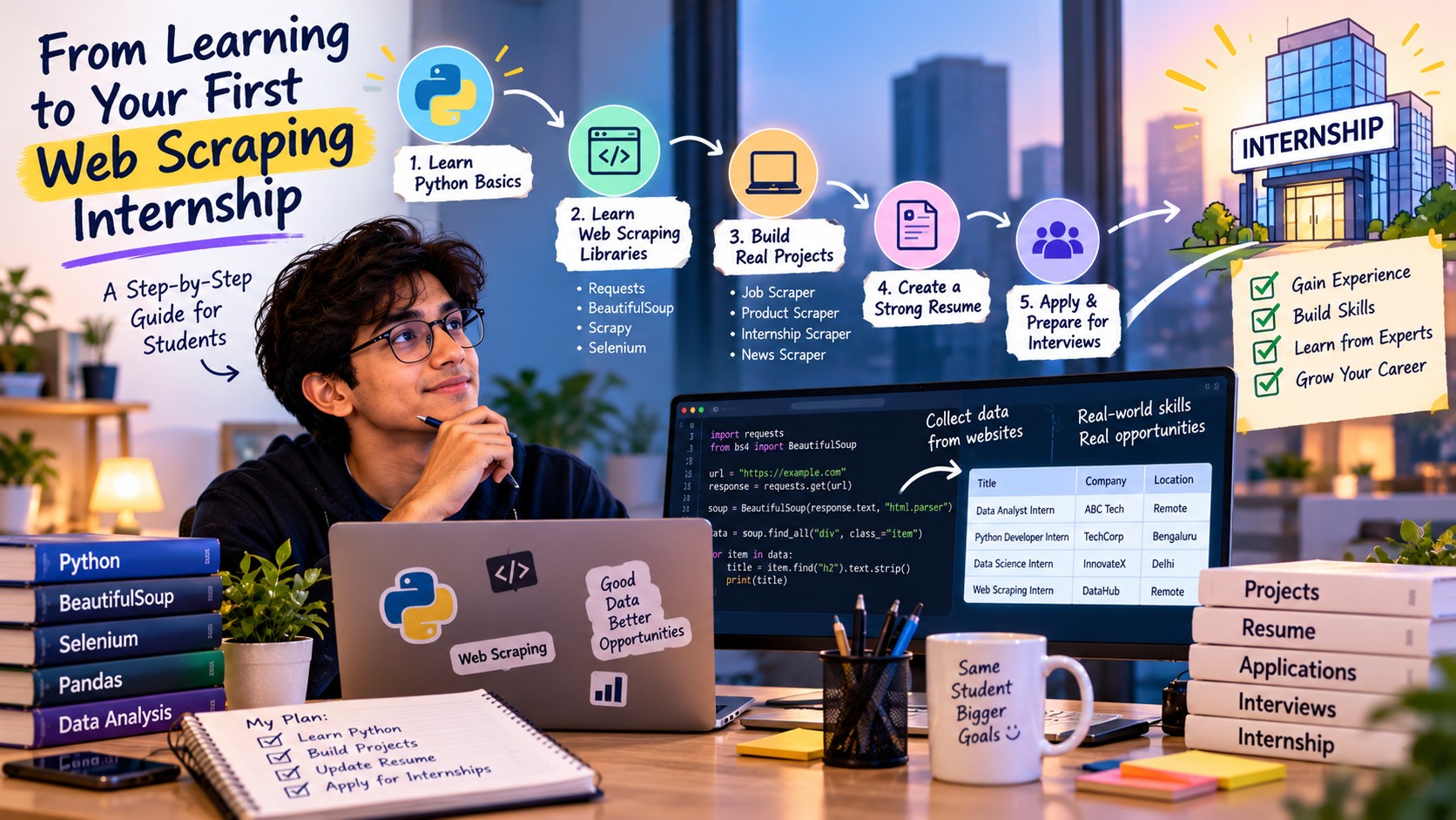 Want a Web Scraping Internship? Here's How You Can Get Started with Python!